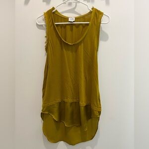 Evereve Peyton Jensen XS Chartreuse Tank